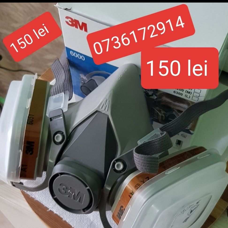 Masca de protectie 3M 6200 cu accesorii vopsit barca
