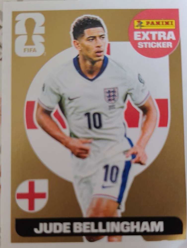 Sticker gold word cup 2026 Bellingham