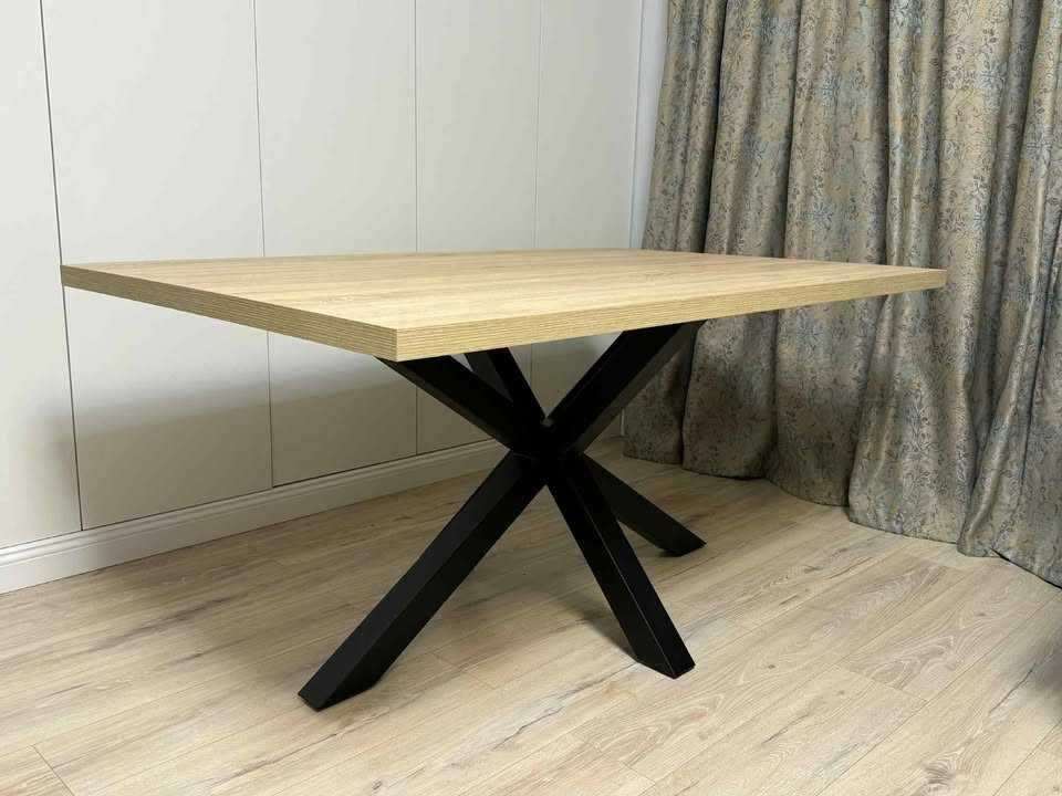 Masa dining maro MDF si metal 100x160 cm Argo Kave Home