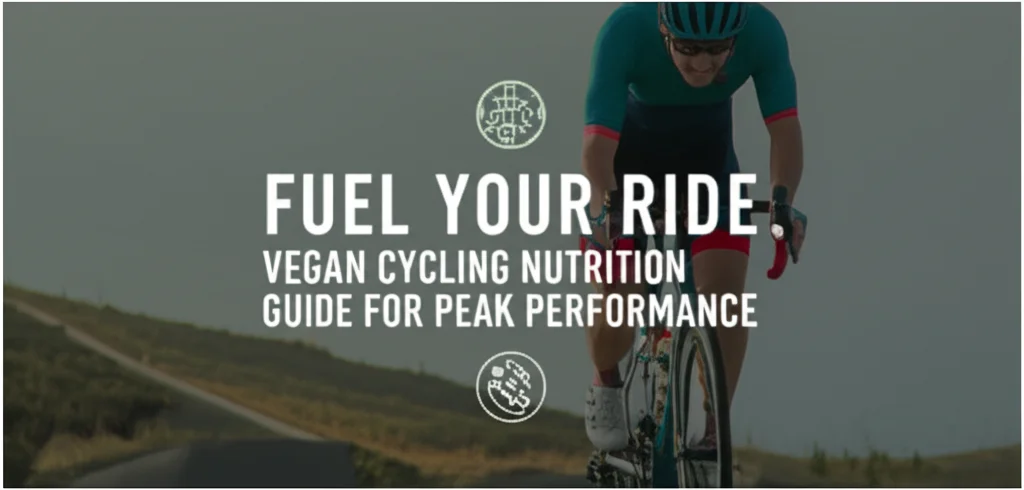 A professional, high-quality image representing "Fuel Your Ride: Vegan Cycling Nutrition Guide for Peak Performance". 
