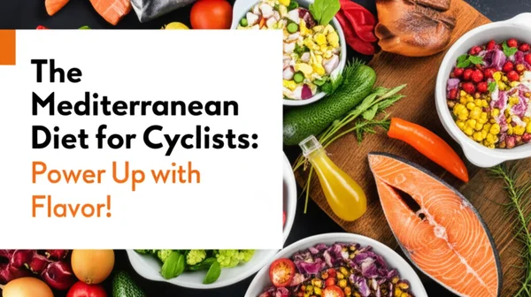 A professional, high-quality image representing "The Mediterranean Diet for Cyclists: Power Up with Flavor!". 