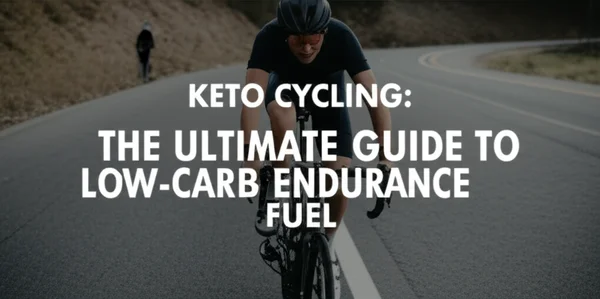 A professional, high-quality image representing "Keto Cycling: The Ultimate Guide to Low-Carb Endurance Fuel". 