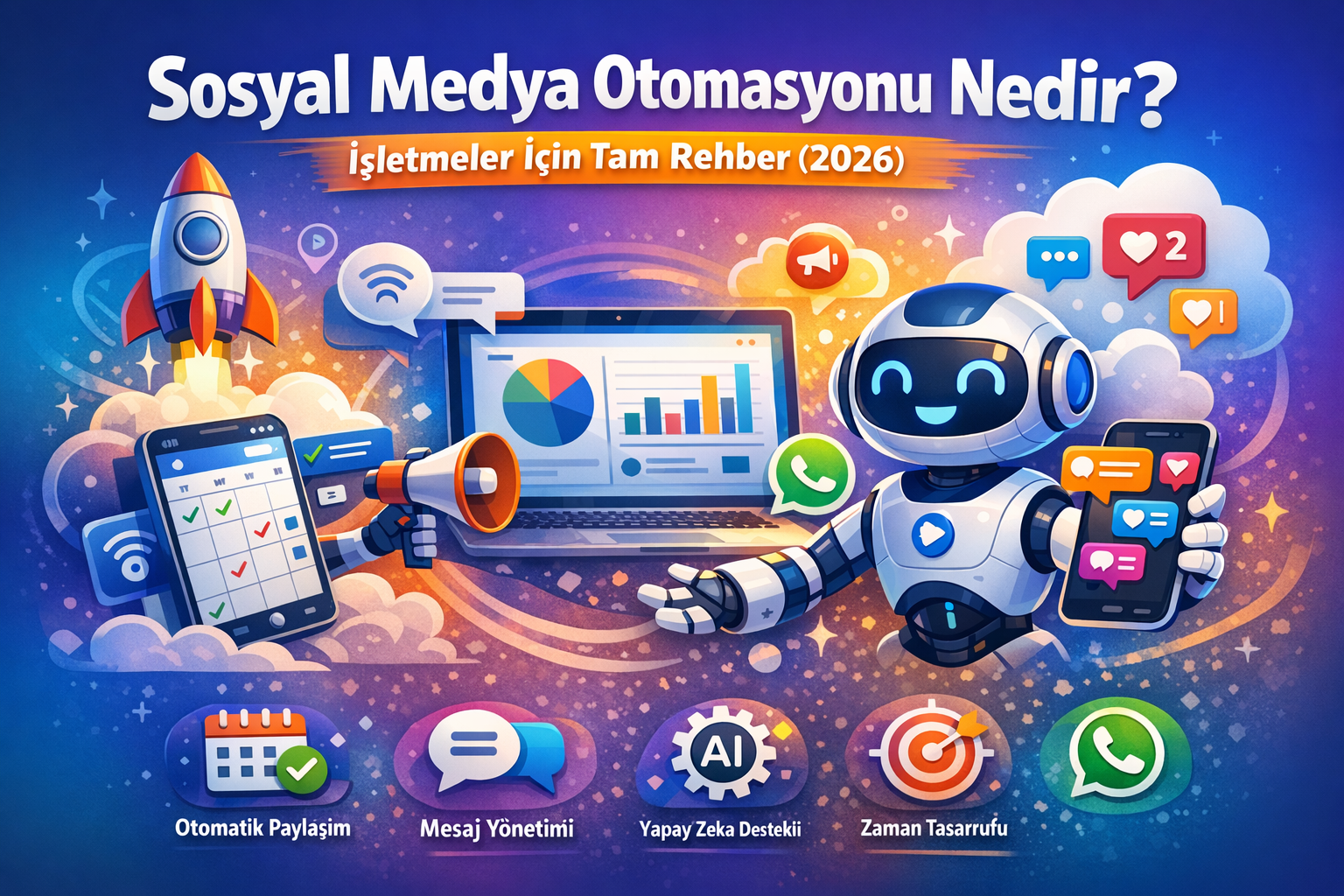 Sosyal Medya Otomasyonu Nedir? İşletmeler İçin Tam Rehber (2026)