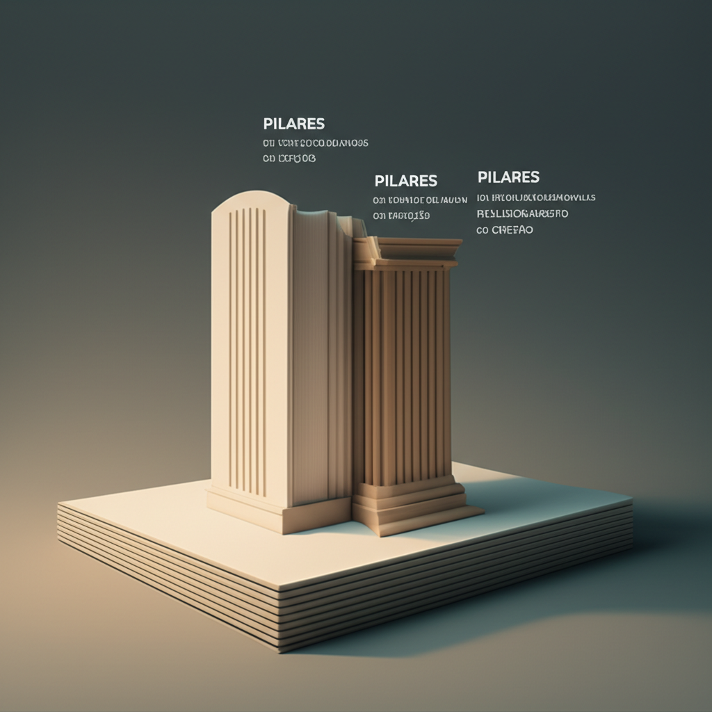 Um imagem apresentando os pilares de um relacionamento cristão