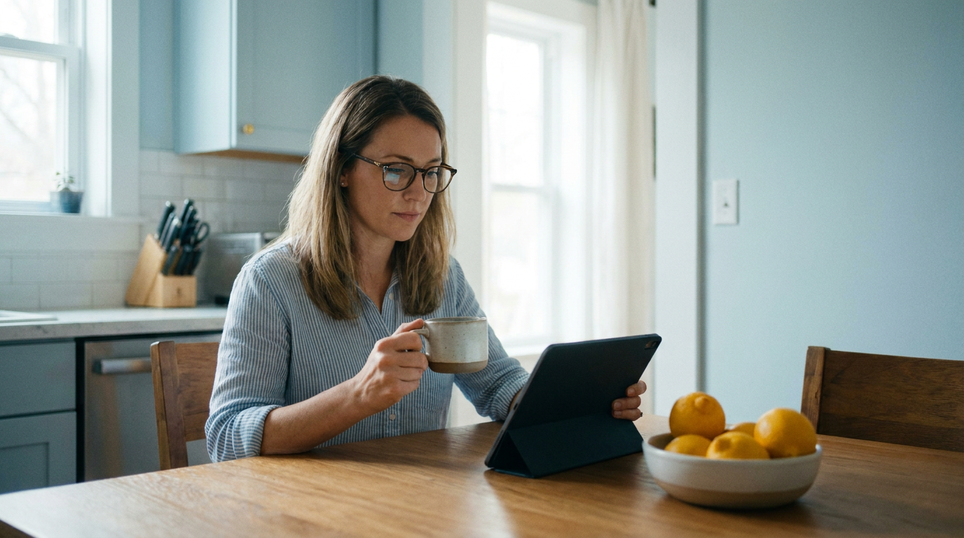 Woman professional reviewing her budget before joining the Chief network