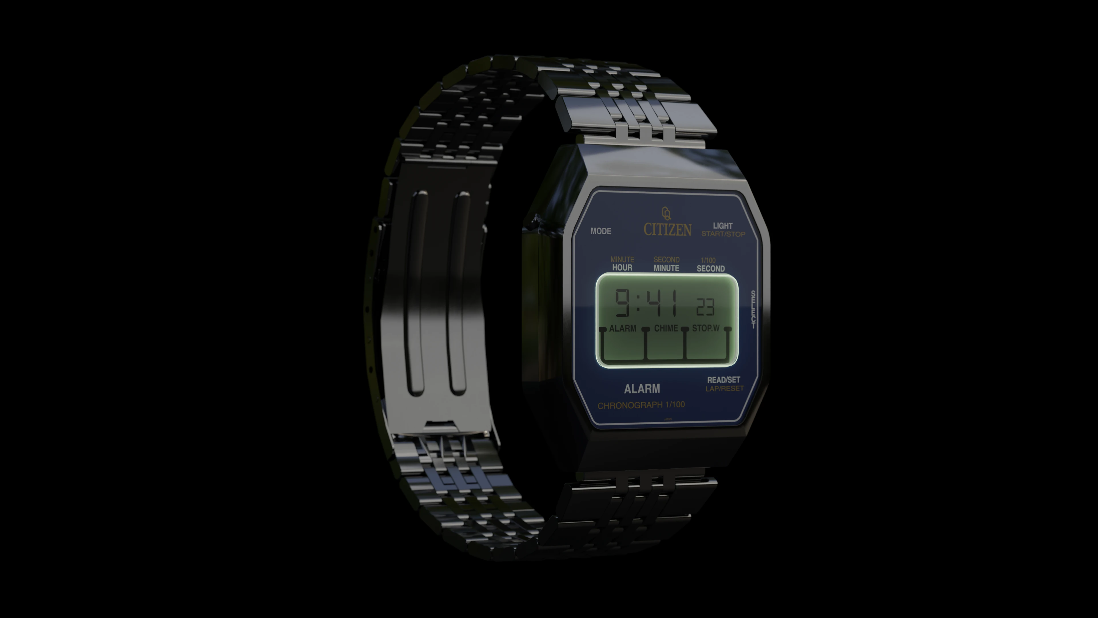 Digital vintage watch