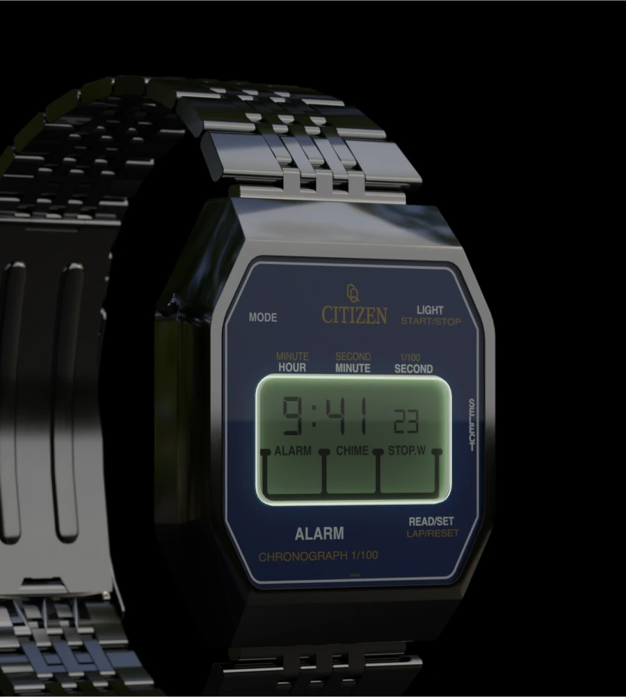 Digital vintage watch