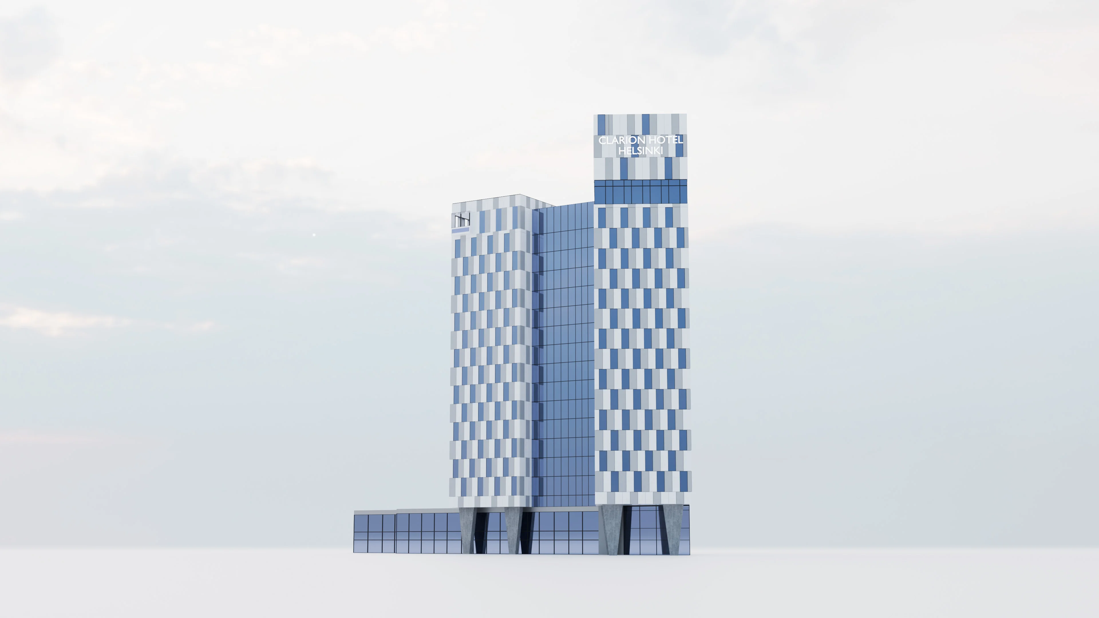 Hotel Clarion Helsinki - Building 3D model - 3D model