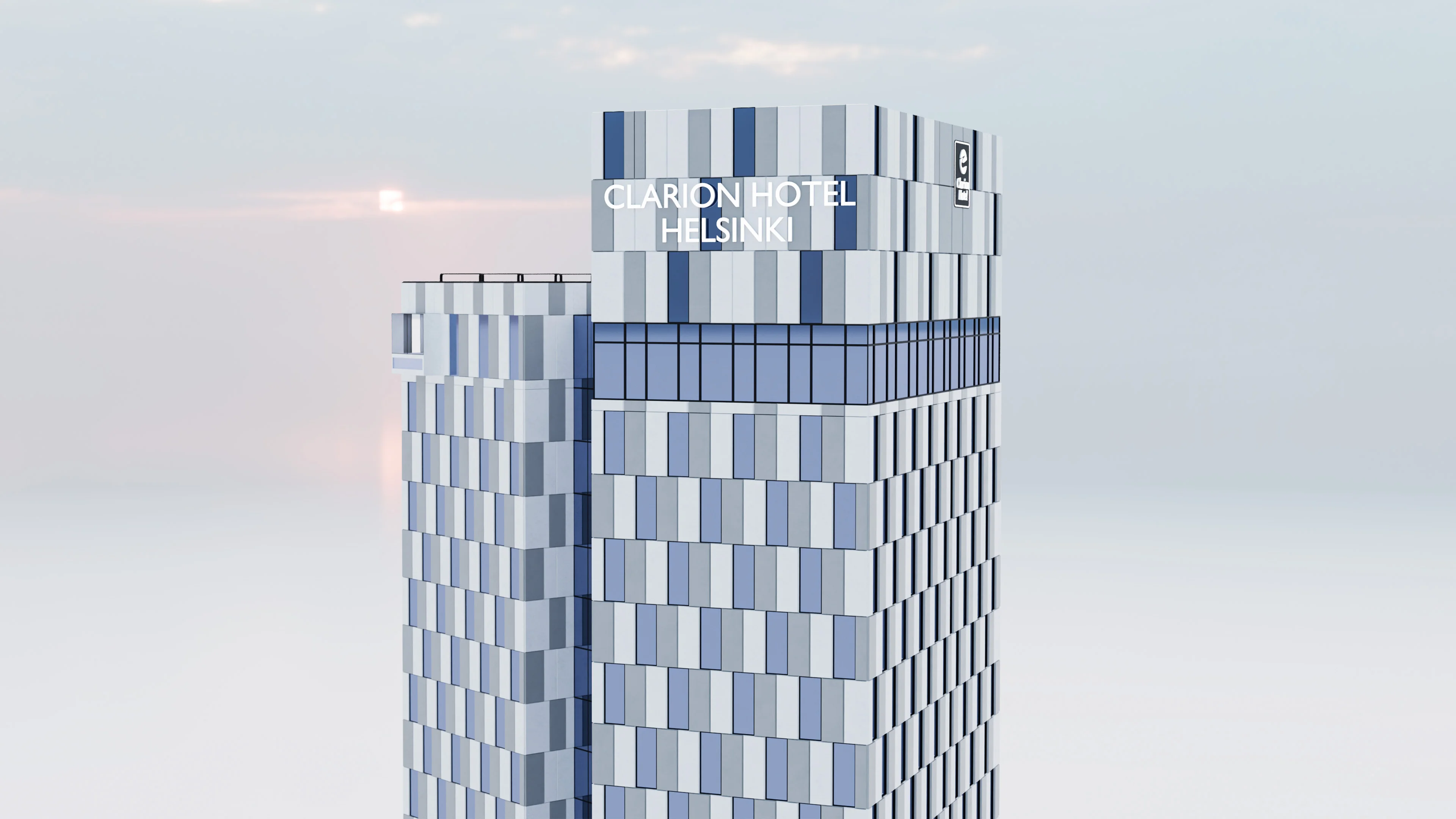 Hotel Clarion Helsinki - Building 3D model - 3D model