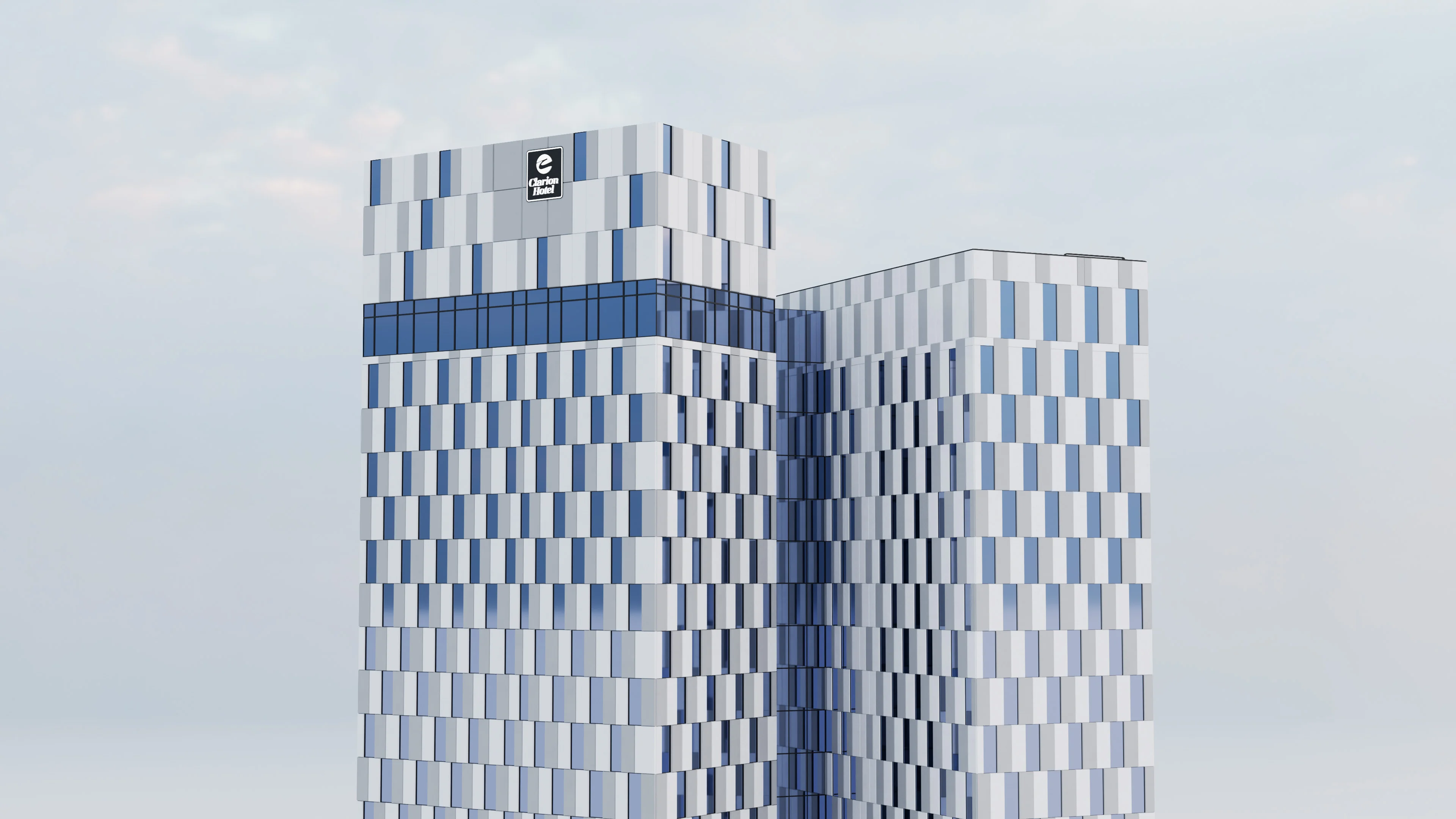 Hotel Clarion Helsinki - Building 3D model - 3D model