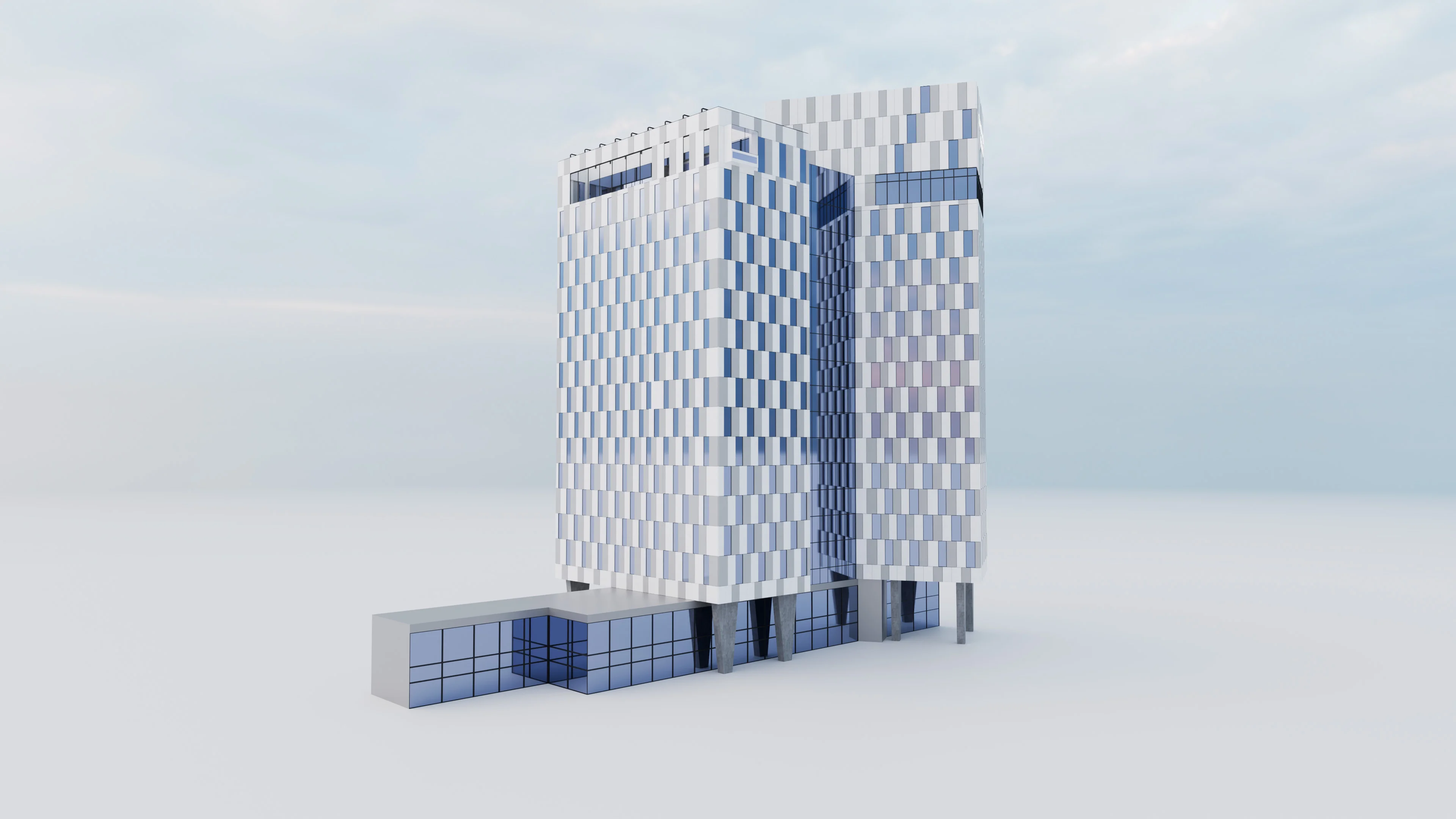 Hotel Clarion Helsinki - Building 3D model - 3D model