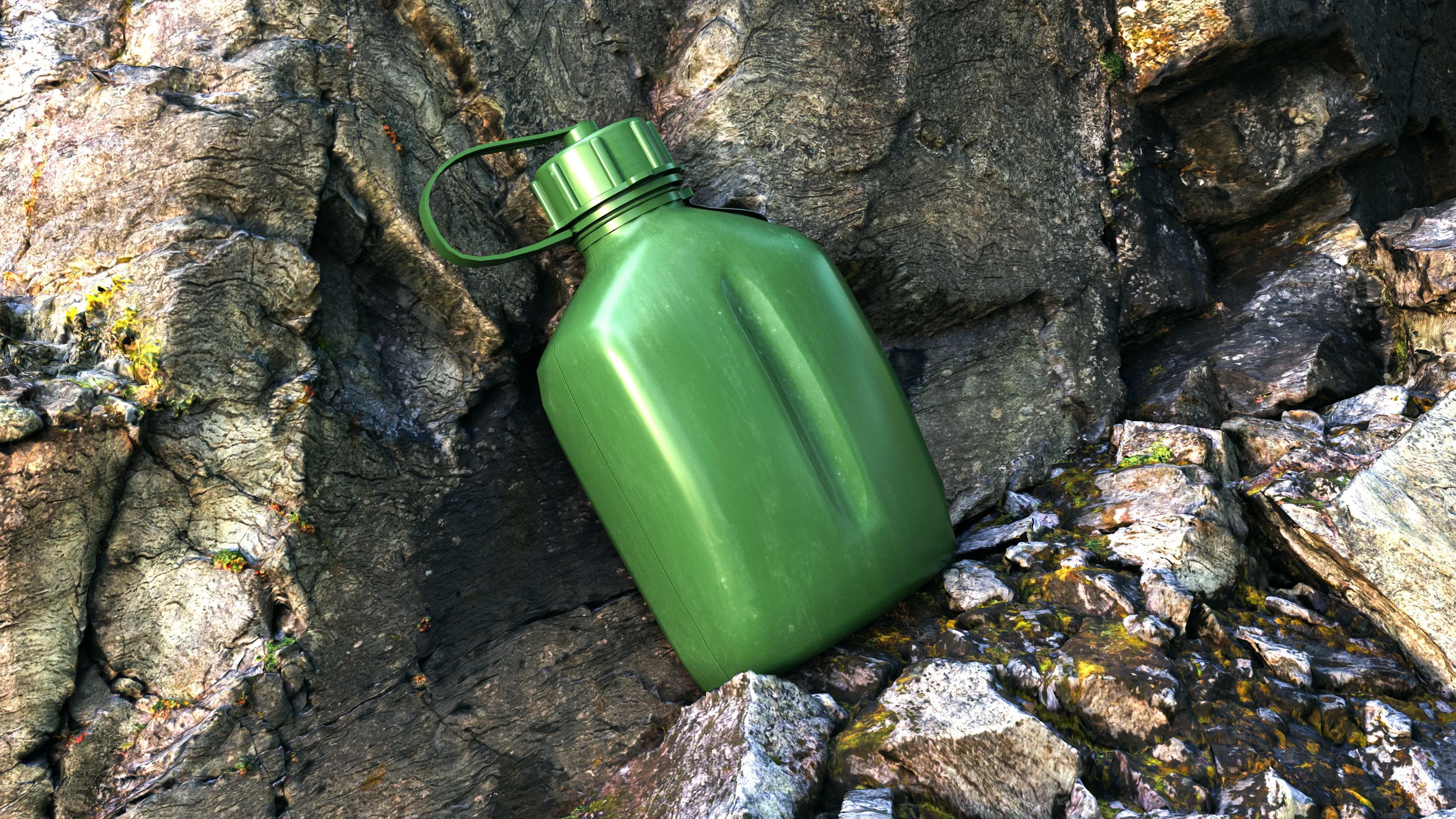 Kenttäpullo | Military flask - 3D model
