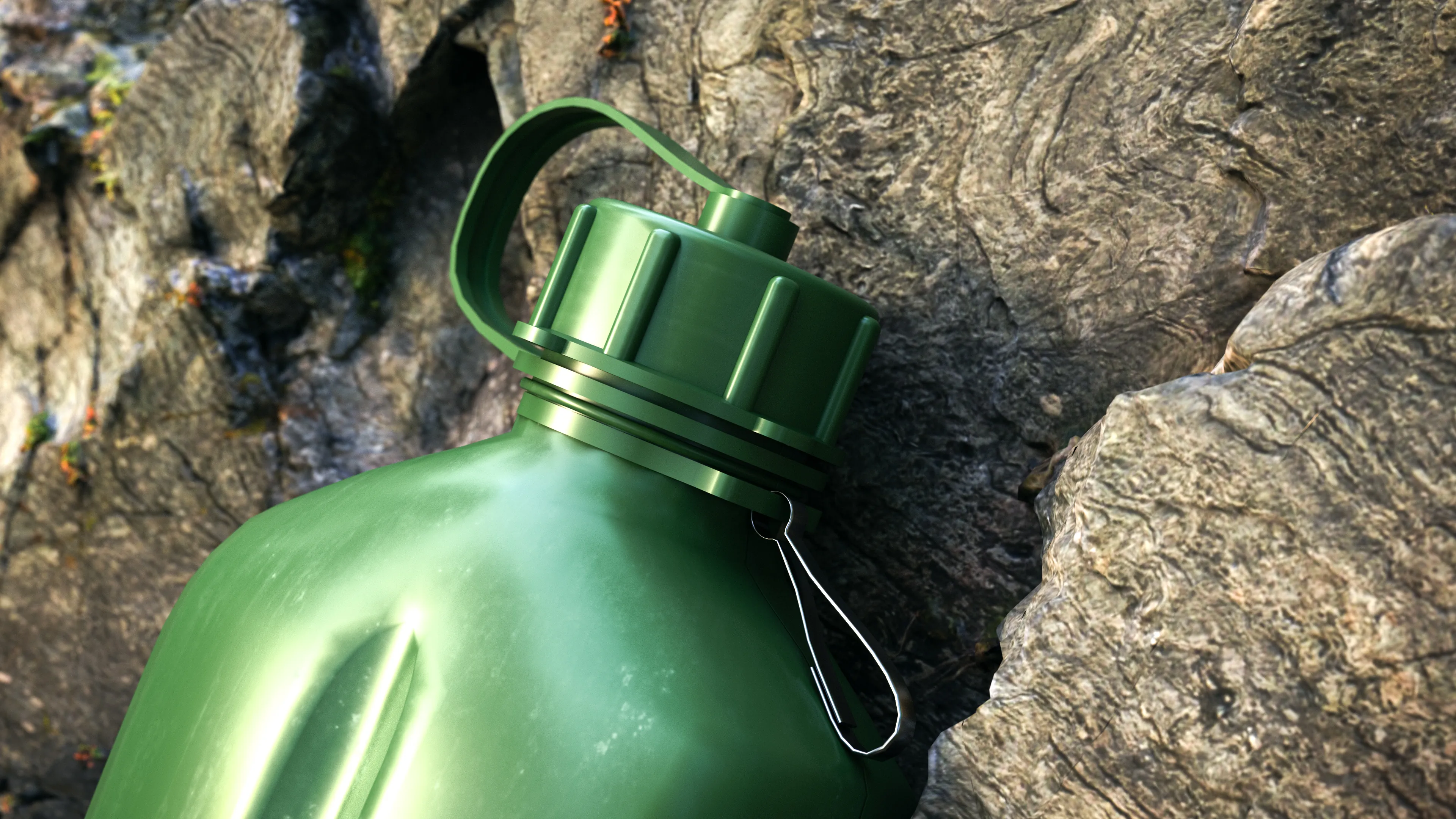Kenttäpullo | Military flask - 3D model