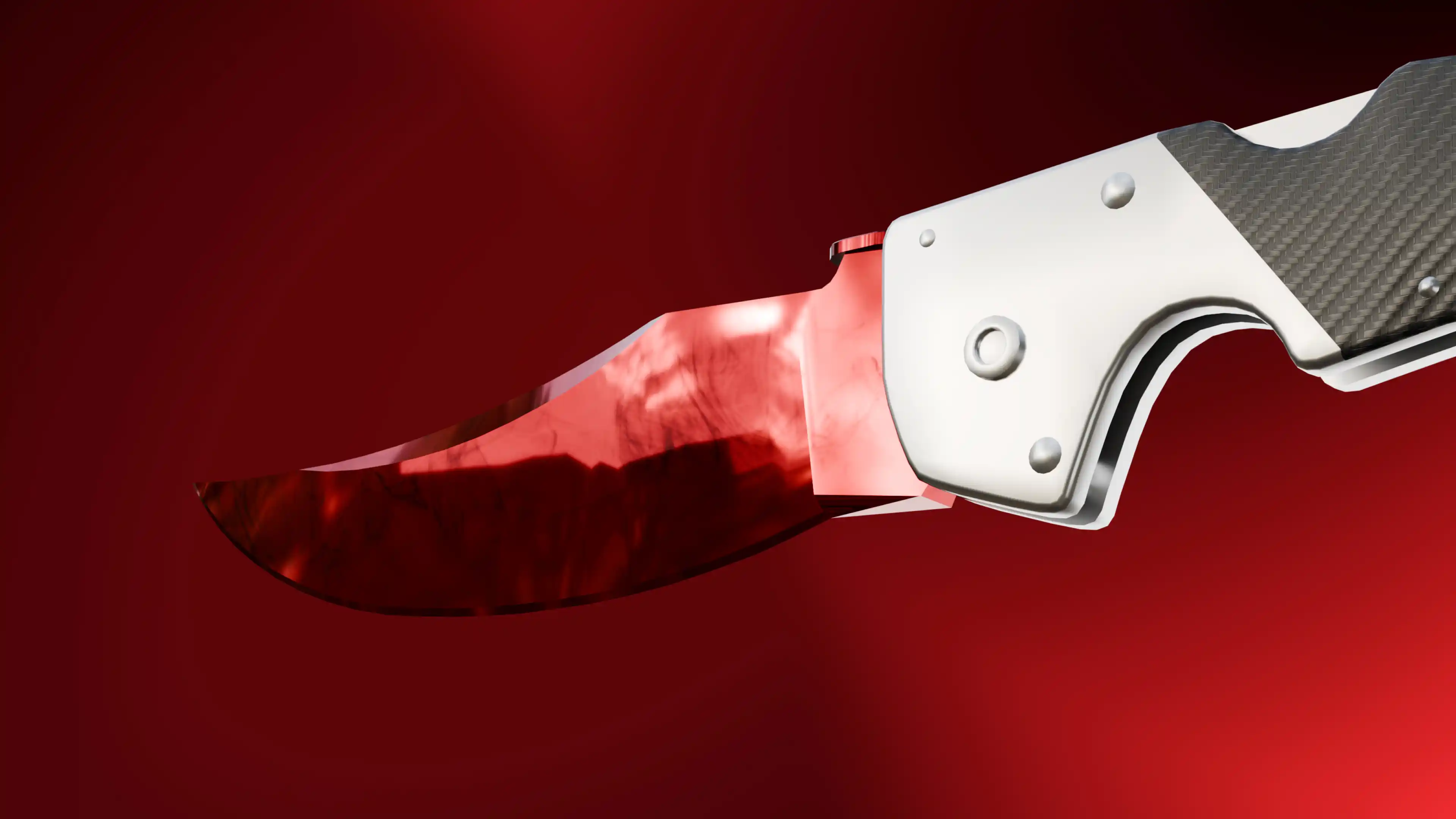 Falchion Knife - 3D model