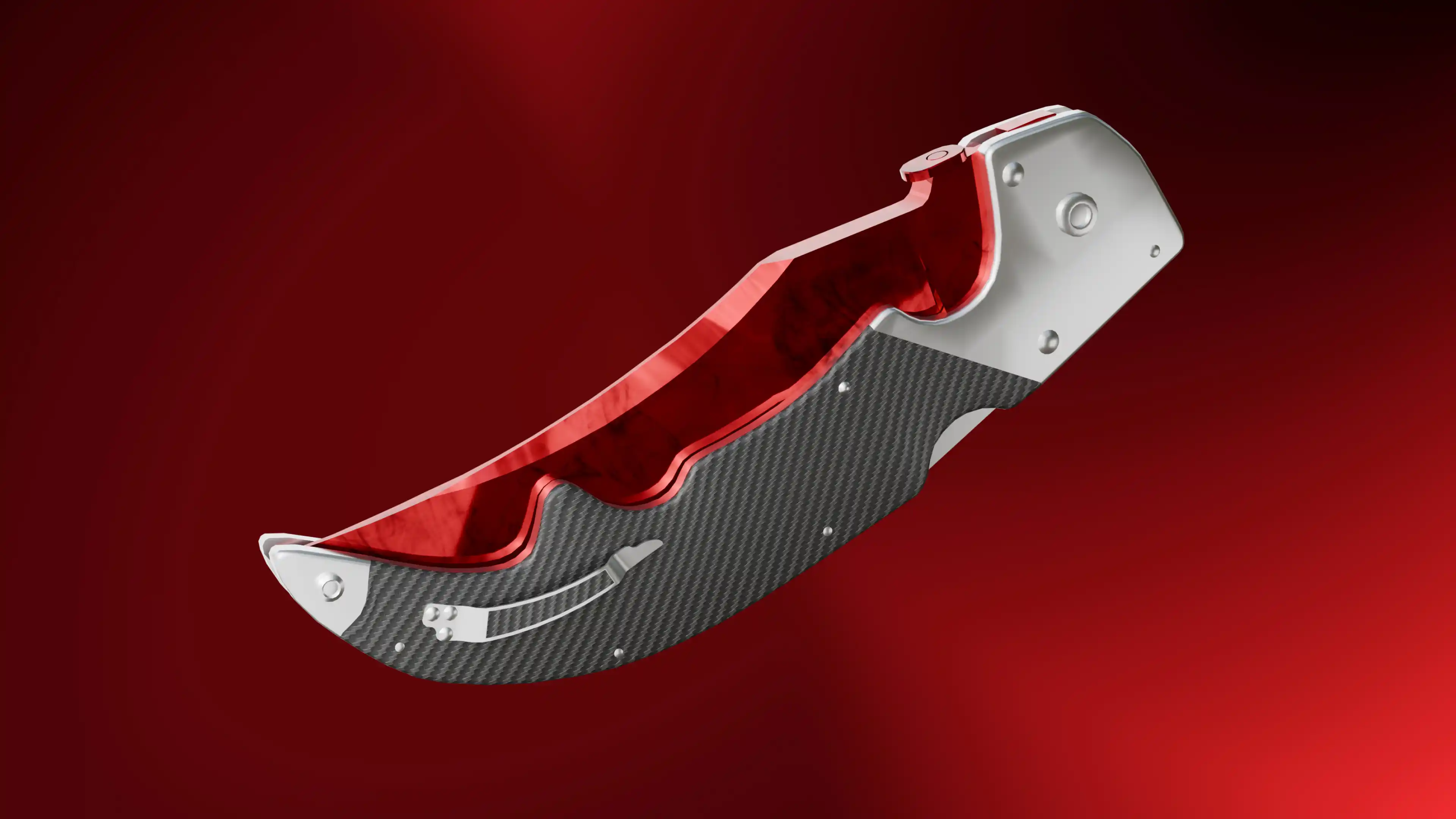 Falchion Knife - 3D model