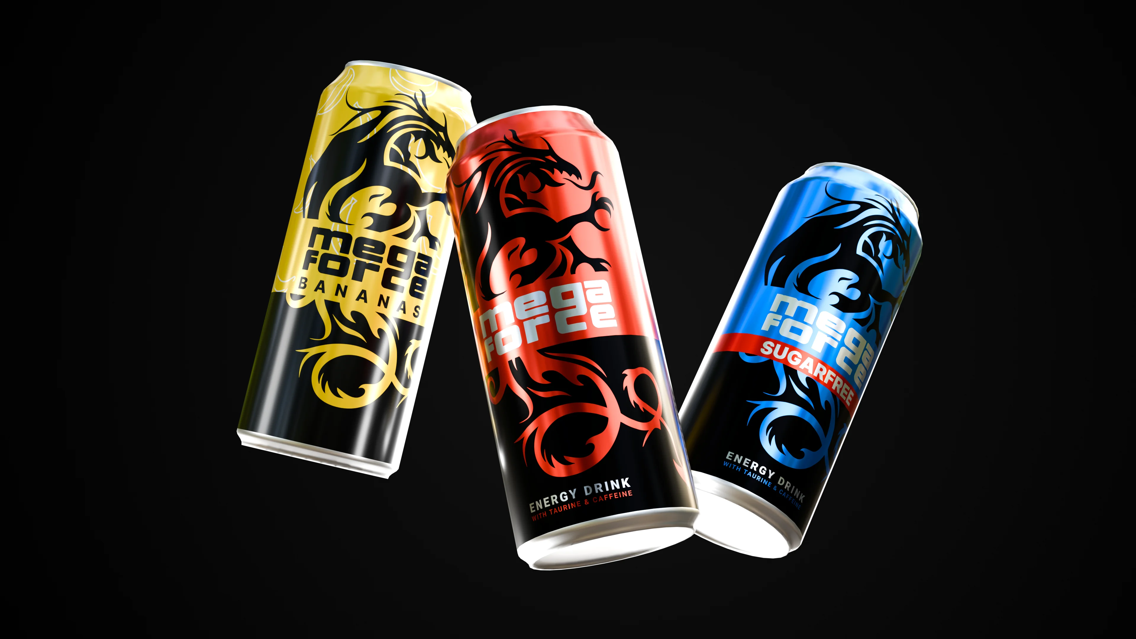 Megaforce Energy Drink - 3D textures - 3D model
