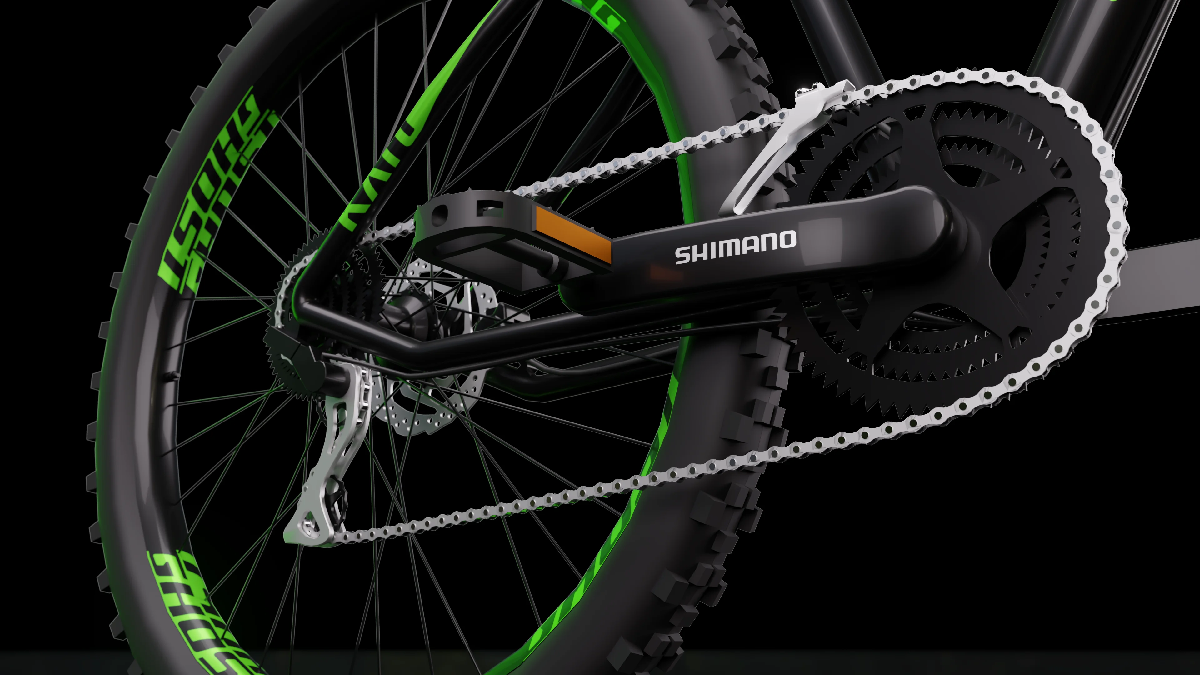 Mountain bike - 3D model