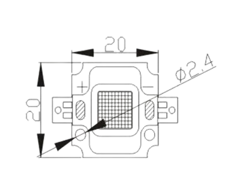 Imagen 5 de Led 10w Epistar Blanco Cálido 3500k 27 - 30 Voltios