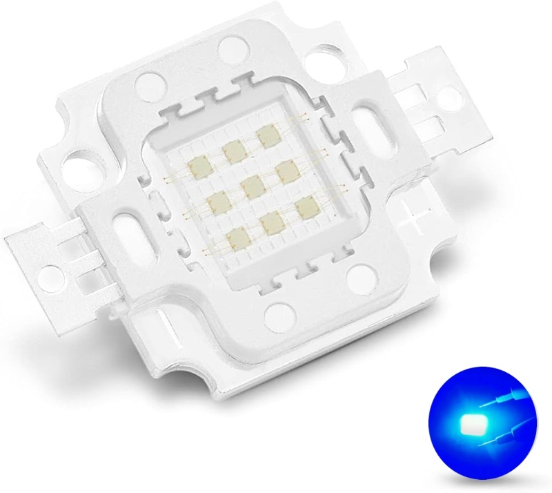 Imagen 2 de Led 10w Epistar Azul 460nm 12 Voltios 12v 