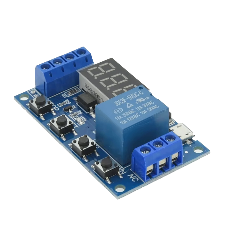 Módulo Temporizador Timer Con Relé 6-30v 5a Multiusos