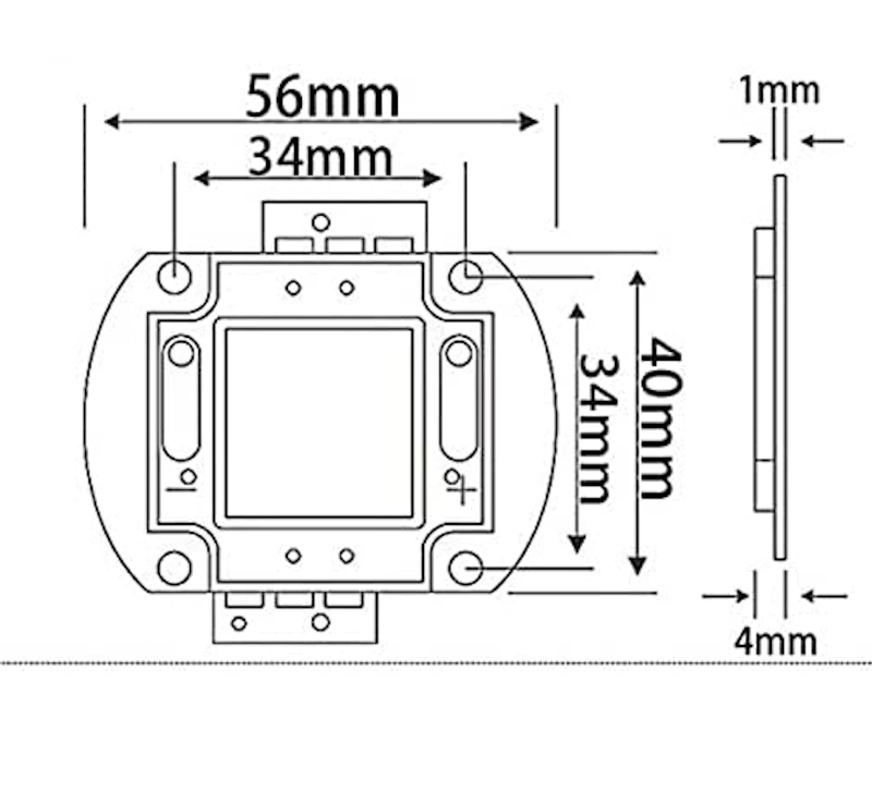 Imagen 6 de Chip Led Epistar 50w 12 Voltios Full Spectrum