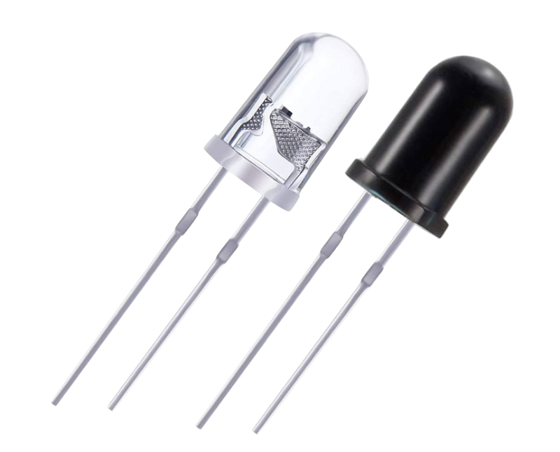 Led 3mm Round Ir Infrarrojo 850nm Emisor Receptor