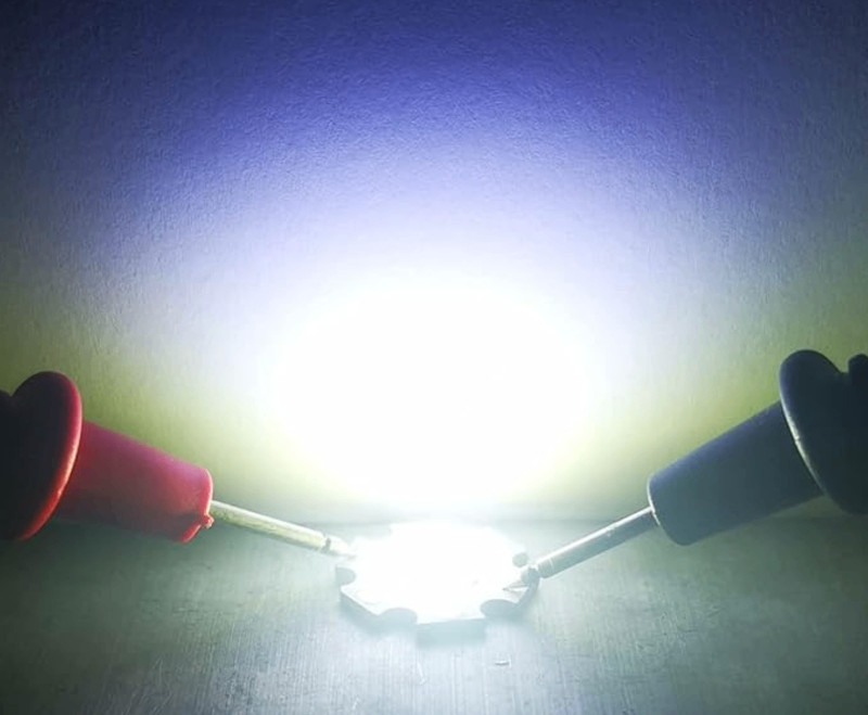 Imagen 3 de Led 7w Cob 25mm 24v Blanco frío.