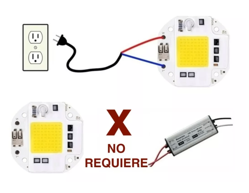 Imagen 2 de Chip Led 100w Directo A 110v Blanco frío