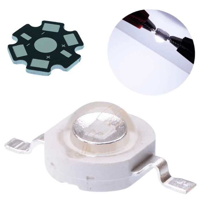 Led 3w Epistar Blanco Ice 10000k 10 Led 10 Bases