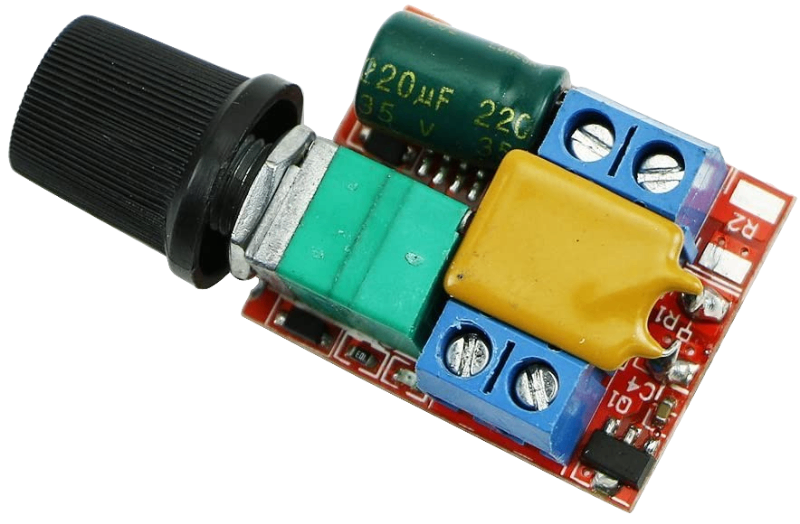 Imagen 2 de Pwm Dc 3v-35v Mini Motor 5a Controlador De Velocidad