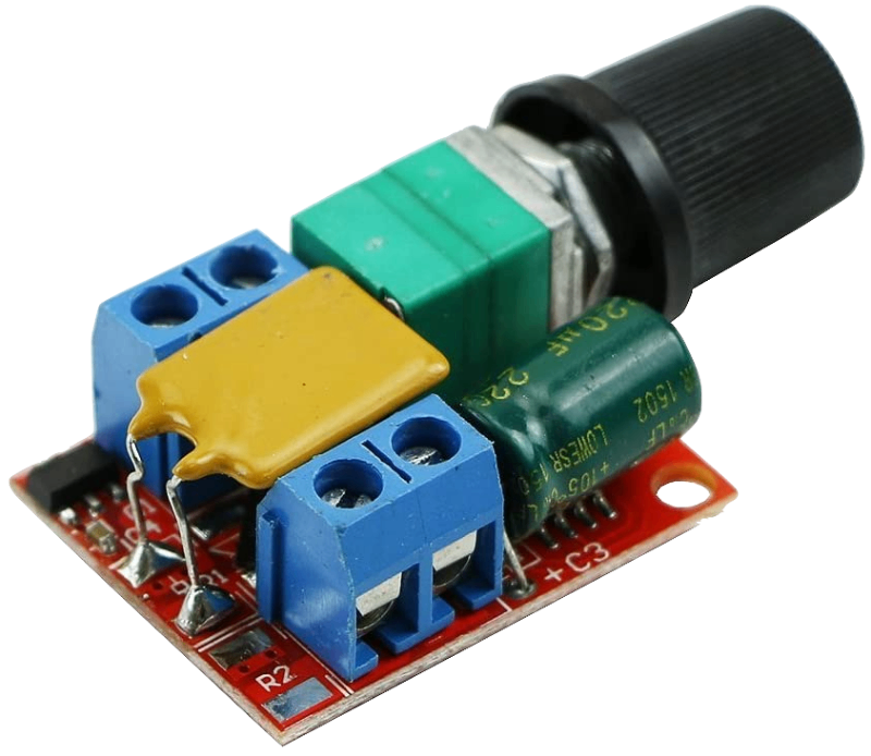 Pwm Dc 3v-35v Mini Motor 5a Controlador De Velocidad