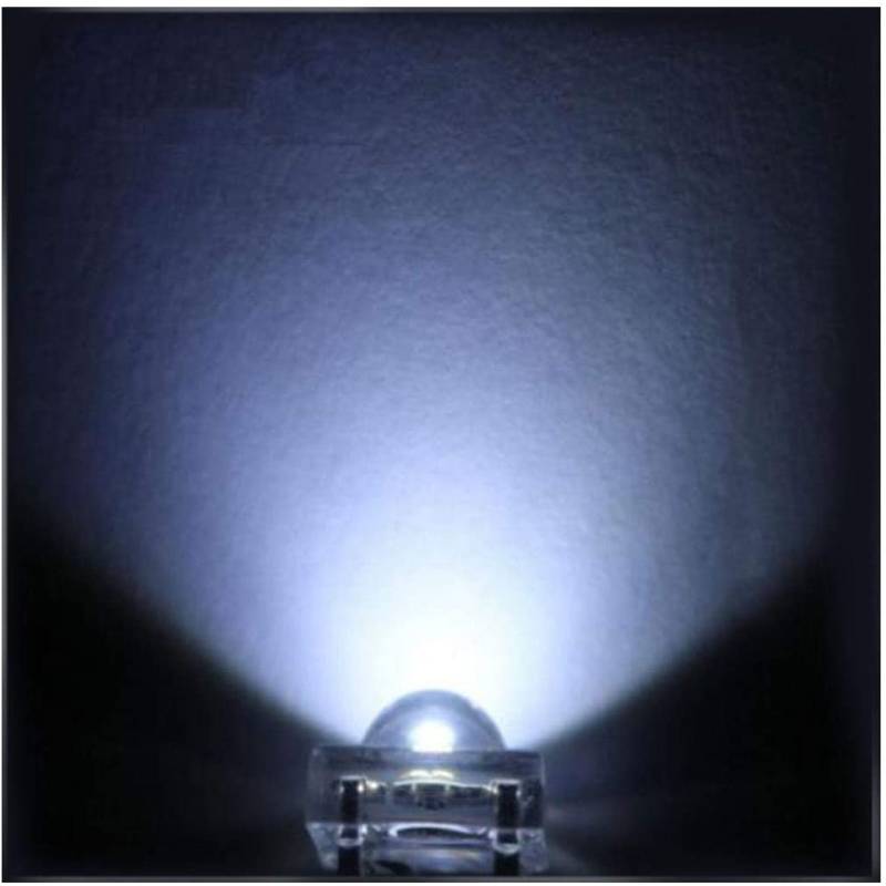 Imagen 2 de Led 5mm 4pin Piranha Round Blanco 50 piezas