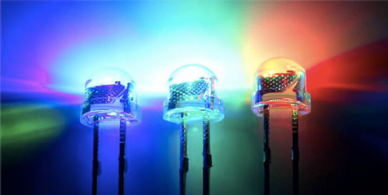 Imagen 2 de  Led 5mm Straw Hat Rgb 2 Pines Fast Flash