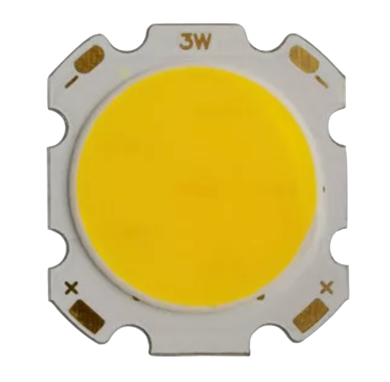Imagen 5 de Led 3w Cob 25mm 12v Blanco cálido.