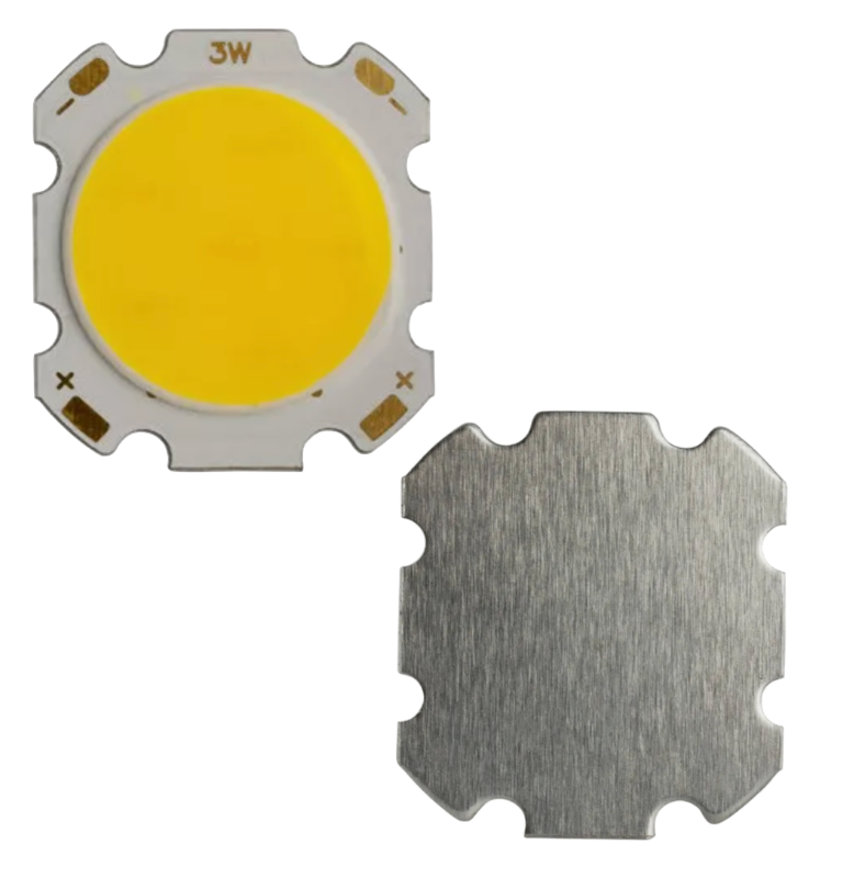 Imagen 3 de Led 3w Cob 25mm 12v Blanco cálido.