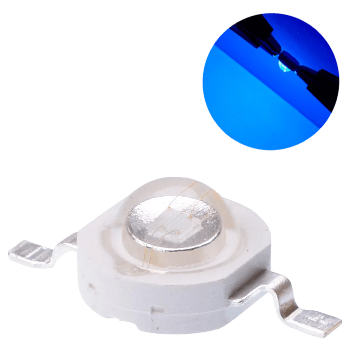 Chip Led 3w Azul 455 - 460nm Epistar 10 Leds 