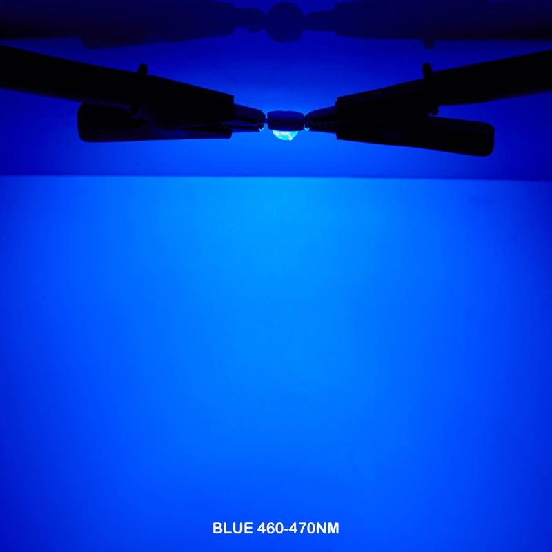 Imagen 2 de Led 3w Azul 455 - 460nm Epistar 10 Leds + 10 Bases