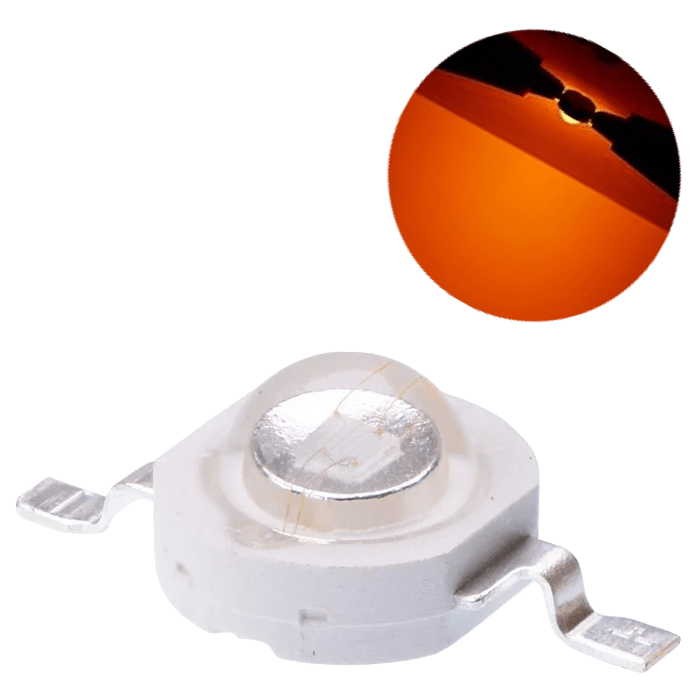 Chip Led 3w Epistar Orange Naranja 10 Leds