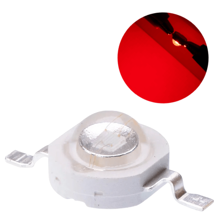 Led 3w Rojo 620nm Epistar Alta Potencia Powerleds