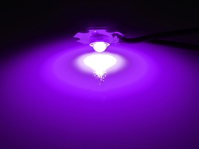 Imagen 2 de Led 3w Epistar Uv Ultravioleta 395nm 6 Piezas