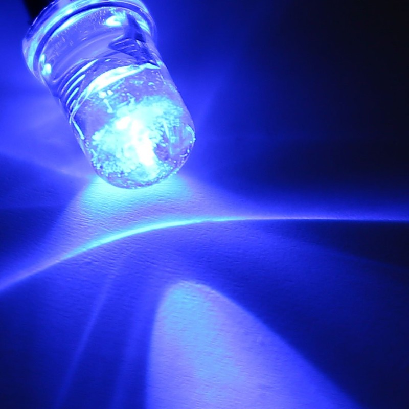 Imagen 2 de  Led 5mm Round Azul 460-465nm Everlight Led