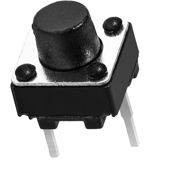 Imagen 2 de 80 Micropulsadores Boton Mini 6x6x5mm 2 Pines