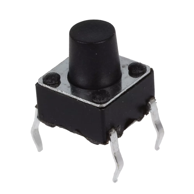 Imagen 4 de 100 Micropulsadores Boton  Mini 6x6x7mm 4 Pines