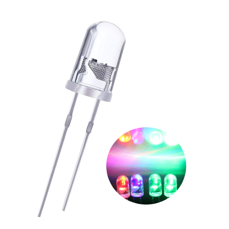 Led 5mm Round Rgb Cambio Lento Slow Change