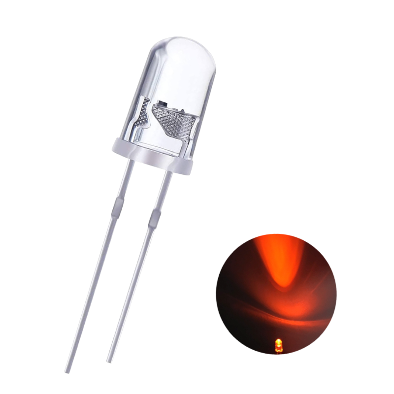 Led 5mm Round Rojo de 620nm Everlight Led