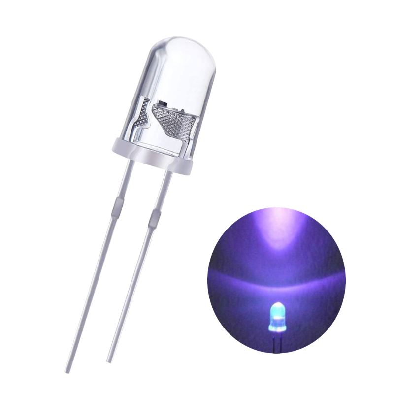  Led 5mm Round Uv Ultravioleta  395nm  Everlight Led