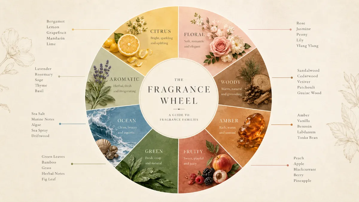 ทำความรู้จัก "วงล้อแห่งกลิ่น" (The Fragrance Wheel) คีย์หลักในการจัดหมวดหมู่กลิ่น