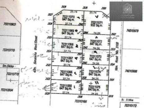 Land for Sale in Simaisma | 647 sqm on a Single Street