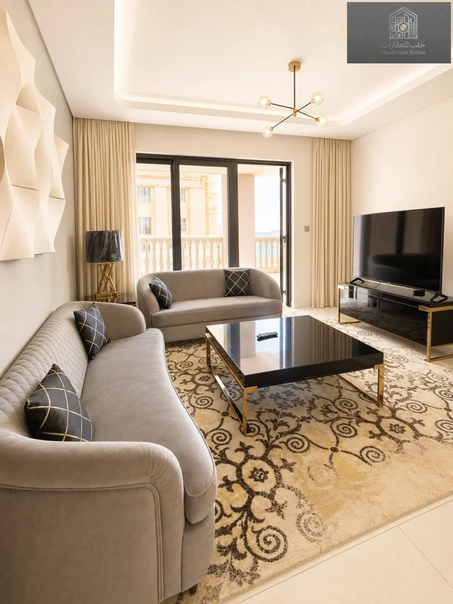 Luxury 1 Bedroom Apartment with Sea View and Private Jacuzzi in Hilton The Pearl Residences