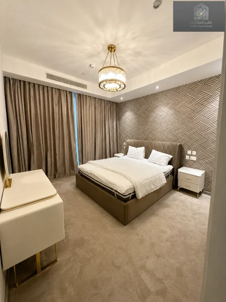 Luxury 1-bedroom apartment with maid room and sea & city views in Lusail Residence, Marina District